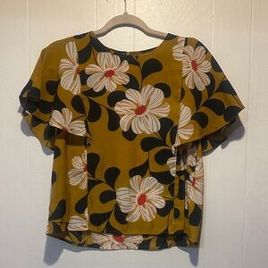 Eva Franco for‎ Anthropologie floral short sleeve size 4
